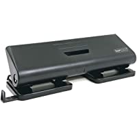 Los mejores  - Rapesco 75-P Perforadora de papel 4 agujeros y 16 hojas de capacidad con guía para perforar con precisión- Negro